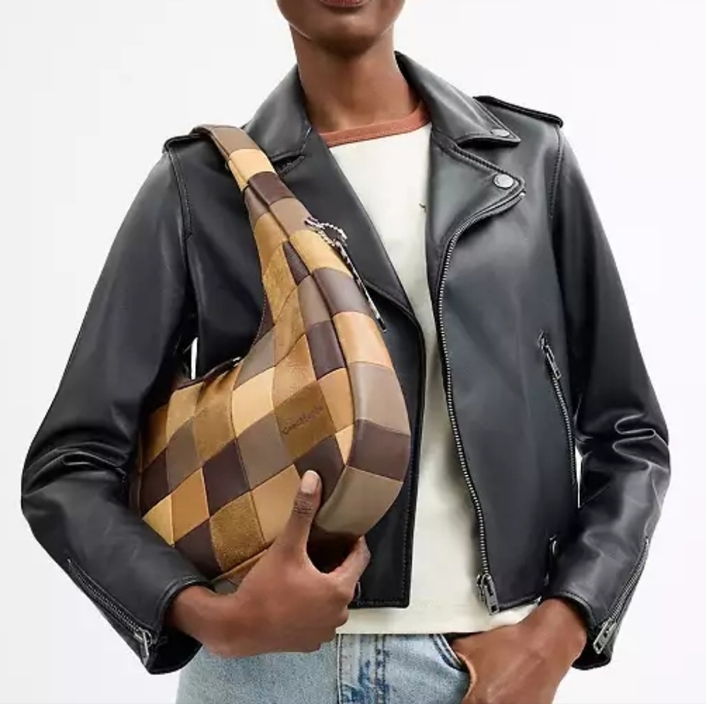 Coachtopia Multicolor Check Patchwork Hobo Bag Br… - image 2